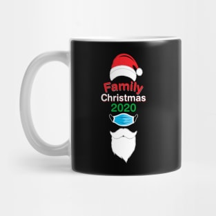 Family Christmas 2020 Quarantine, Cute Santa Beard Xmas Gift Mug